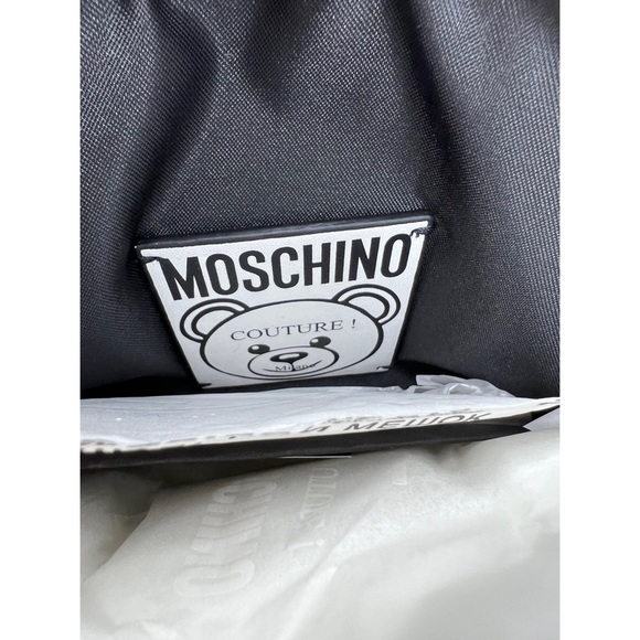 Moschino leather trimmed printed this is not a Moschino Toy shoulder bag black - Picture 7 of 14